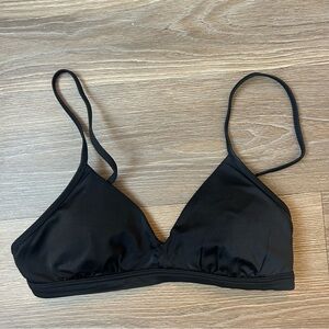 Abercrombie & Fitch Black Padded Triangle Bralette